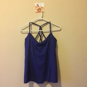 Arc'teryx Blue Athletic Cross-Back Tank Top